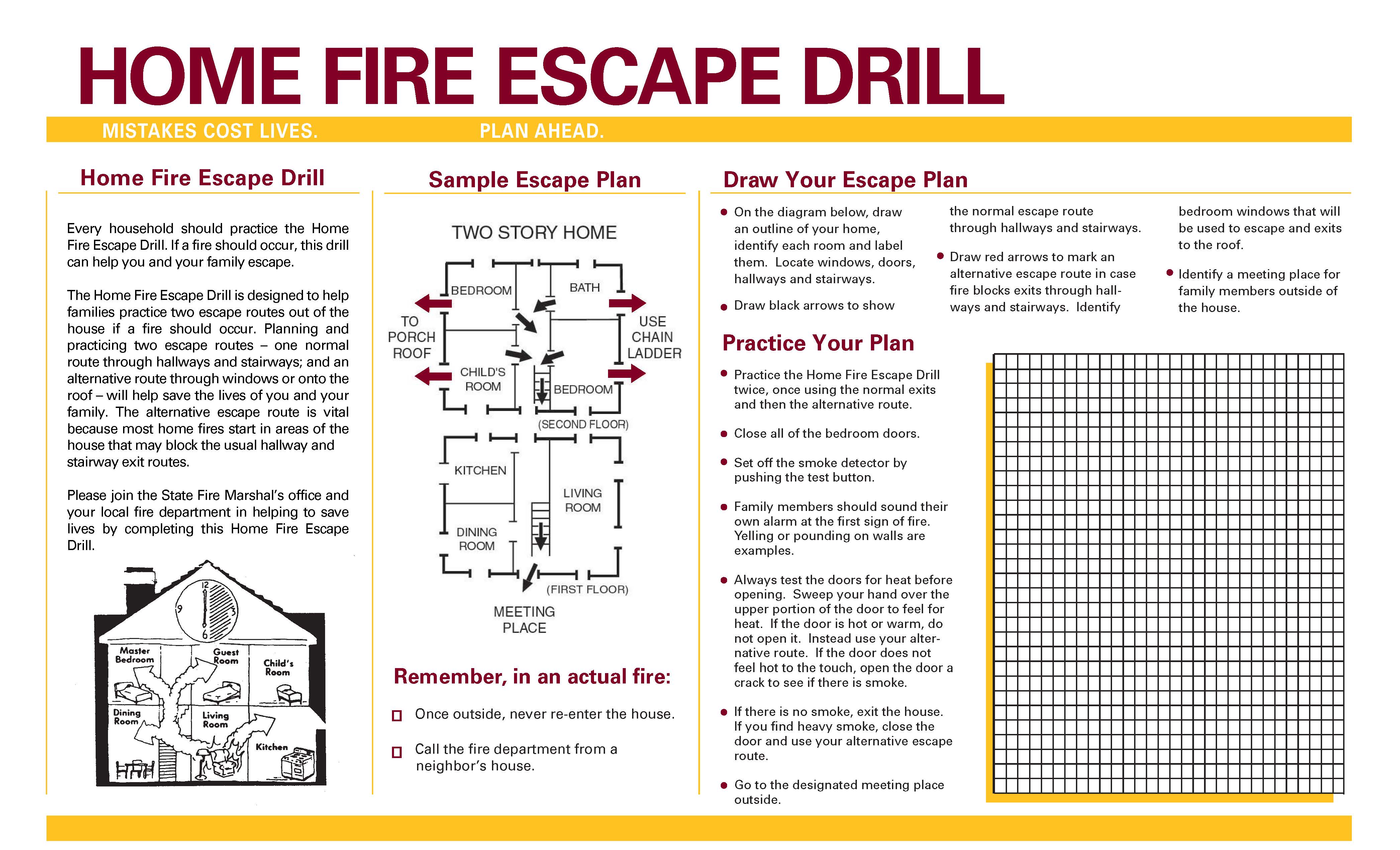 Home Fire Drills page 2